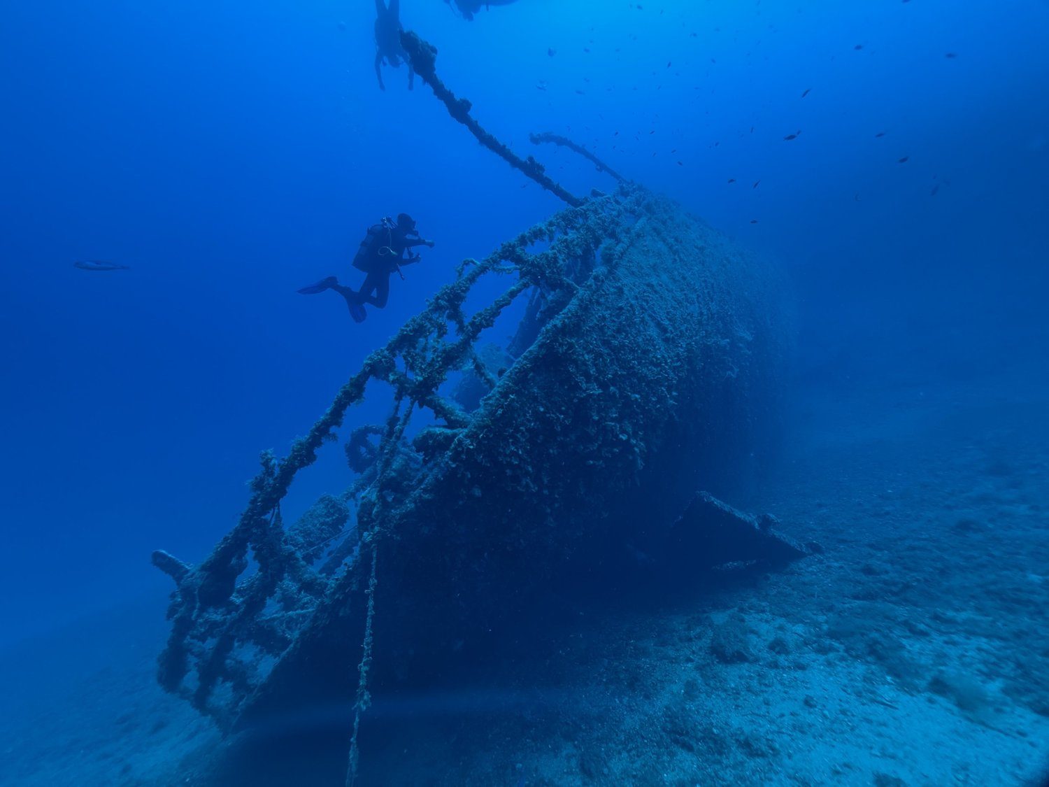 A wreck on the seabed